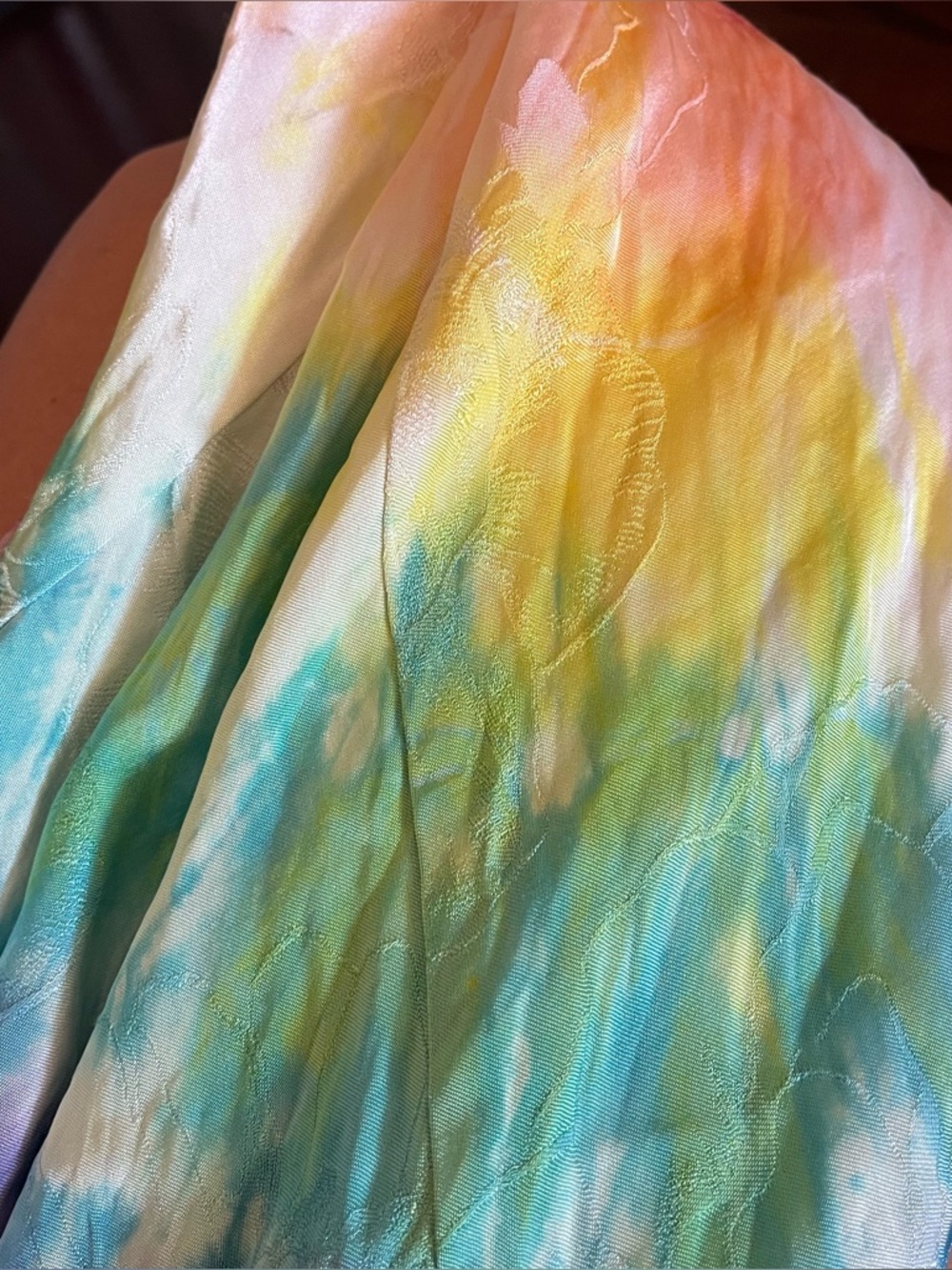 Rainbow swirl hippie slip dress 90s bias stealie bolt dead 💀 grateful faerie ⚡️ - Picture 15 of 15
